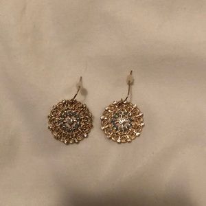 Gold and turquoise earrings